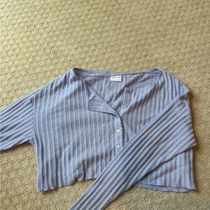 Urban outfitters purple ribbed nit cardigan